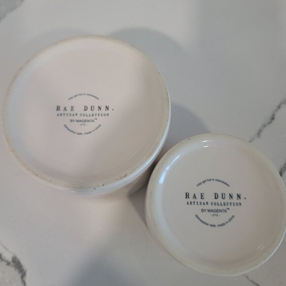 Rae Dunn COCOA mug ceramic Christmas set of 2. hot chocolate coffee tea mug - Picture 6 of 6